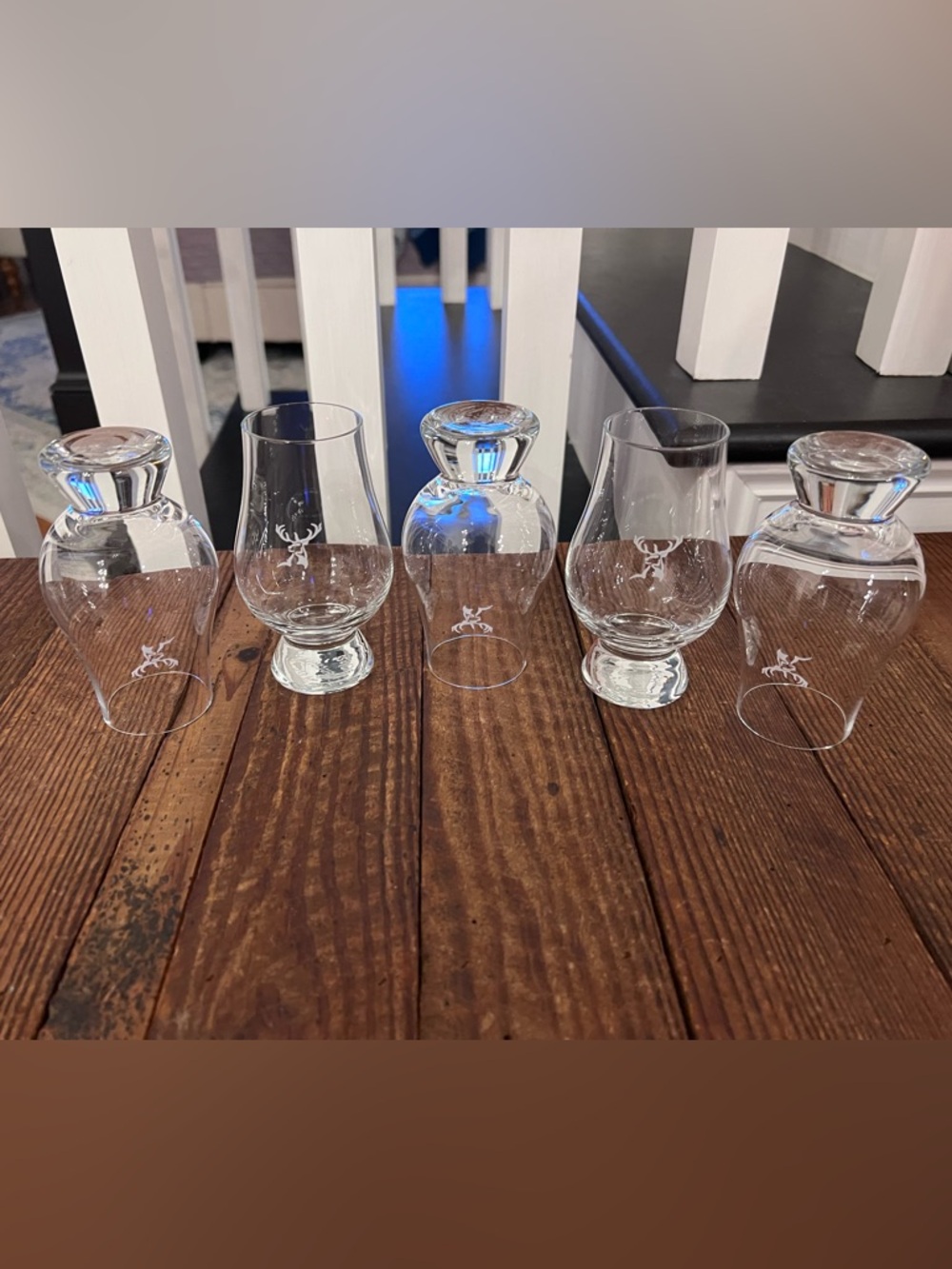 Etched Glencairn Whiskey Tasting Glasses (5) - Picture 4 of 4